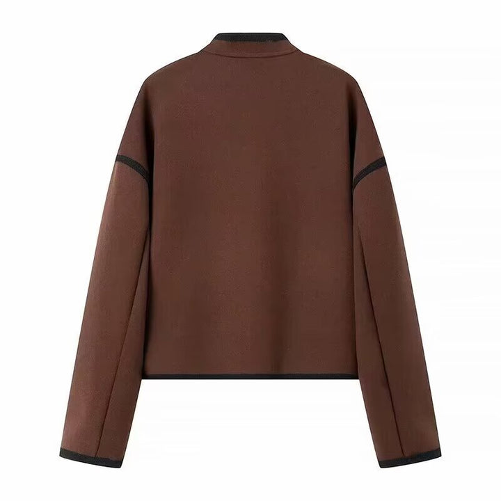 Fashion blazer jacket for women with button closure and contrasting accents Lune London