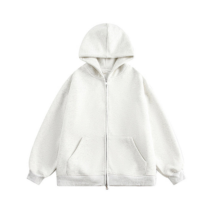 Casual women's hoodie with zipper and pockets Lune London