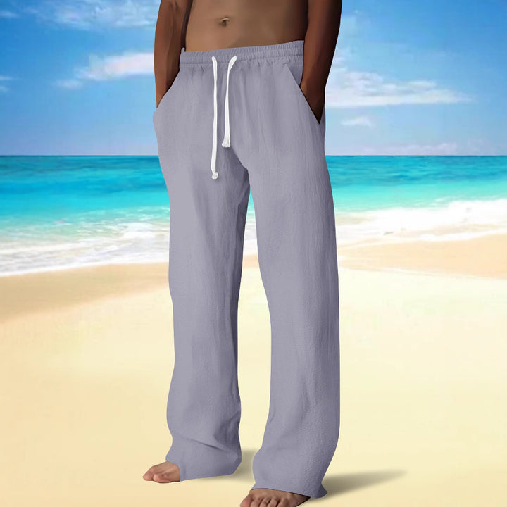 Casual beach pants for men with elastic waistband and practical pockets Lune London