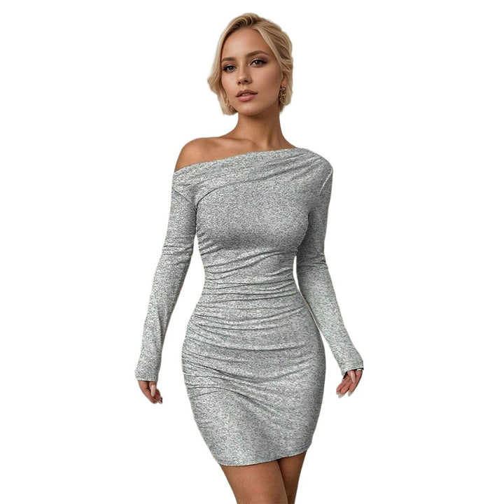 Robe mini ajustée femme avec design décolleté et fronces Chic & Stil
