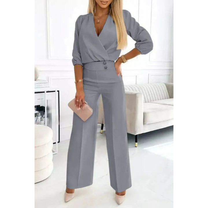 Elegant ladies jumpsuit with wide legs Lune London
