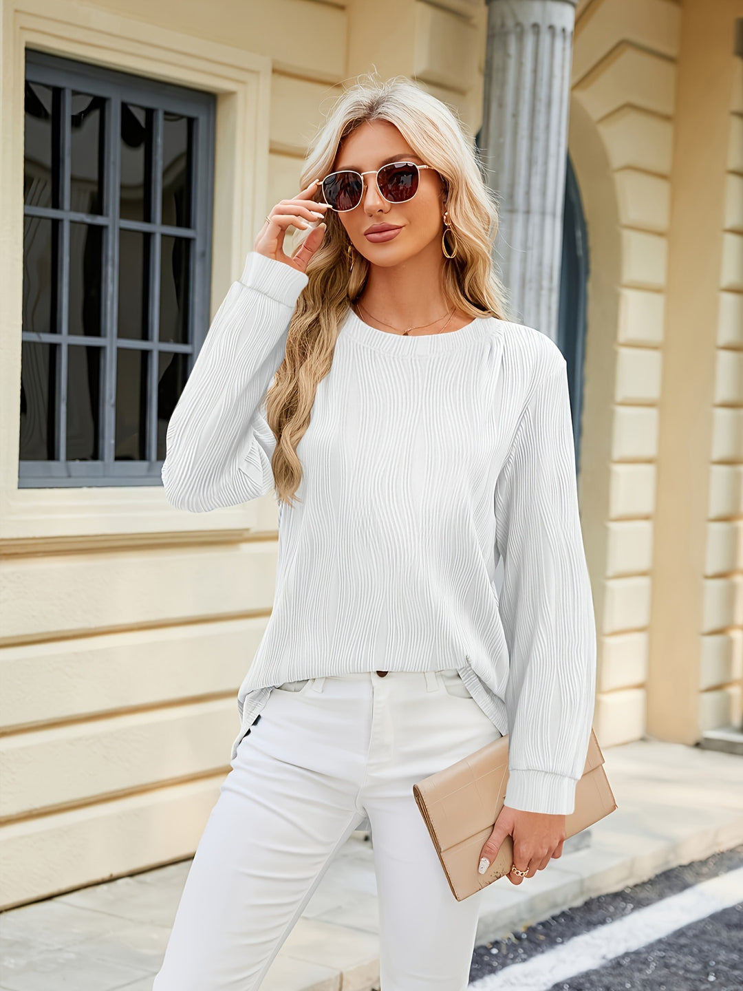 Casual long breathable blouse for women Lune London