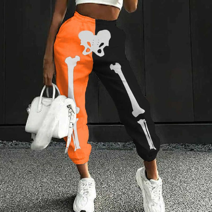Sporty women's jogger pants with striking print Lune London