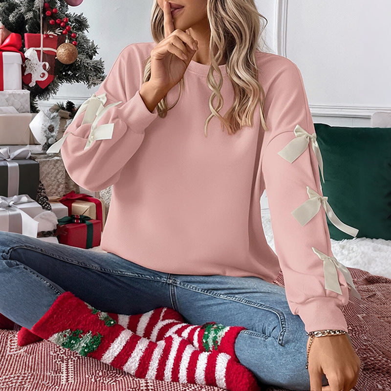 Pull surdimensionné pour femme avec détails de nœud ludiques Chic & Stil