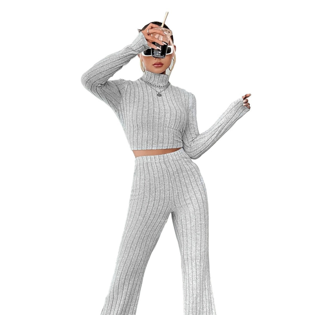 Pull court pour femmes avec taille haute et jambe large Chic & Stil