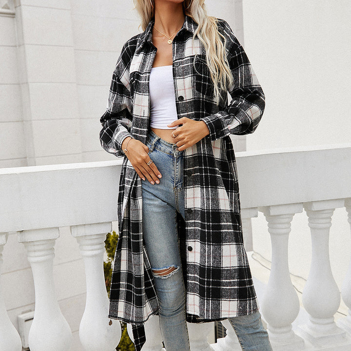 Lune London plaid flannel long sleeve shirt