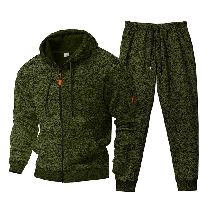 Versatile training set for men with zip-up hoodie and jogger pants Lune London