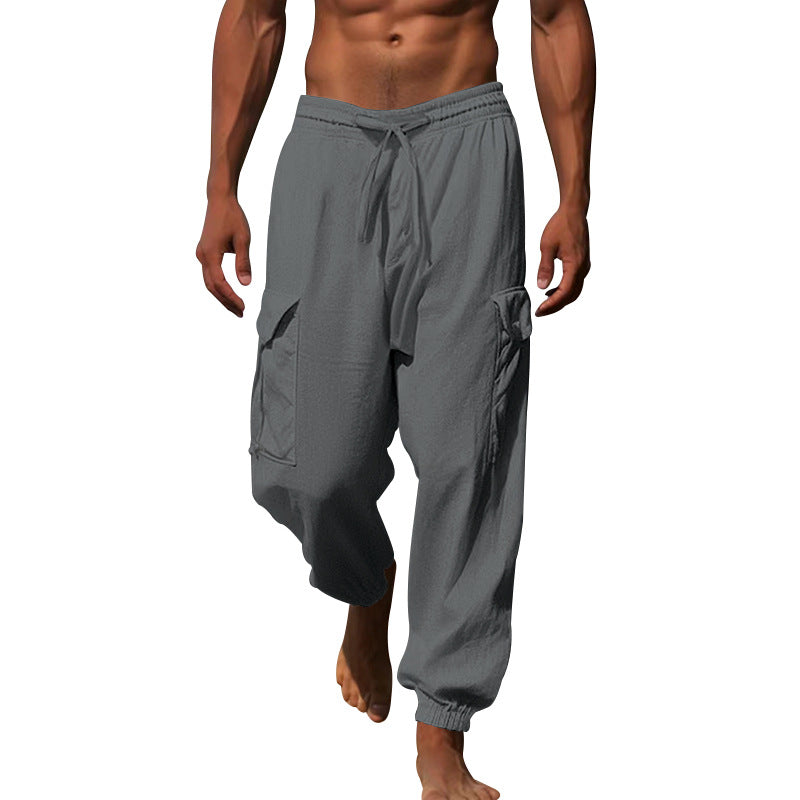 Men's cargo pants with elastic waistband and practical side pockets Lune London 1760050766
