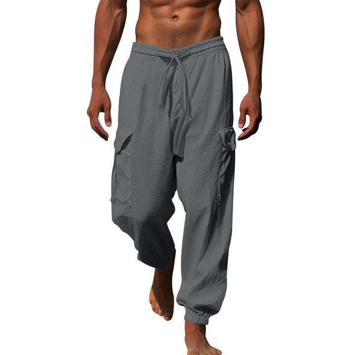 Men's cargo pants with elastic waistband and practical side pockets Lune London 1760050766