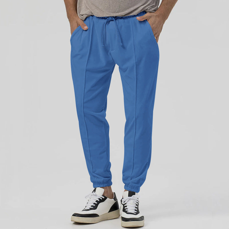 Casual men's jogger pants with elastic waistband and practical side pockets Lune London
