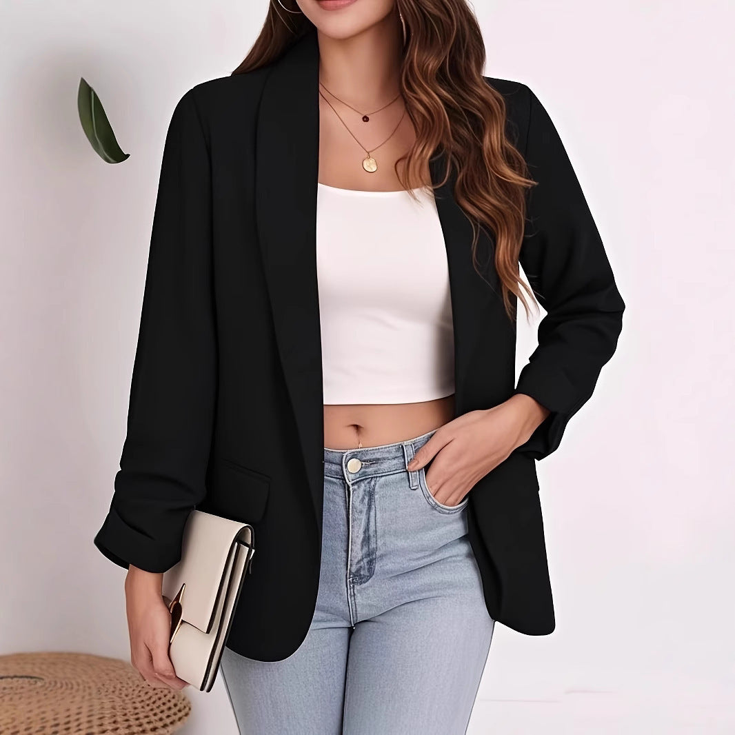 Women's Elegant Blazer with Relaxed Fit and Practical Pockets Lune London
