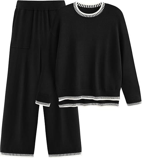 Ladies comfortable knit set with elastic waistband Lune London