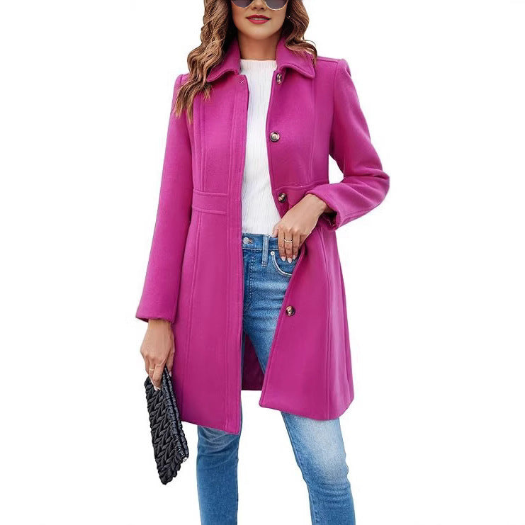 Classic wool coat for women with a trendy cut and functional details Lune London