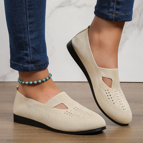Breathable Slip-On Shoes for Women with Elastic Upper and Non-Slip Sole Lune London
