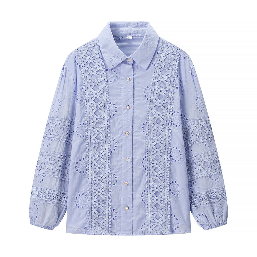 Ensemble de blouse brodée de fleurs et de jupes maxi Chic & Stil pour femmes