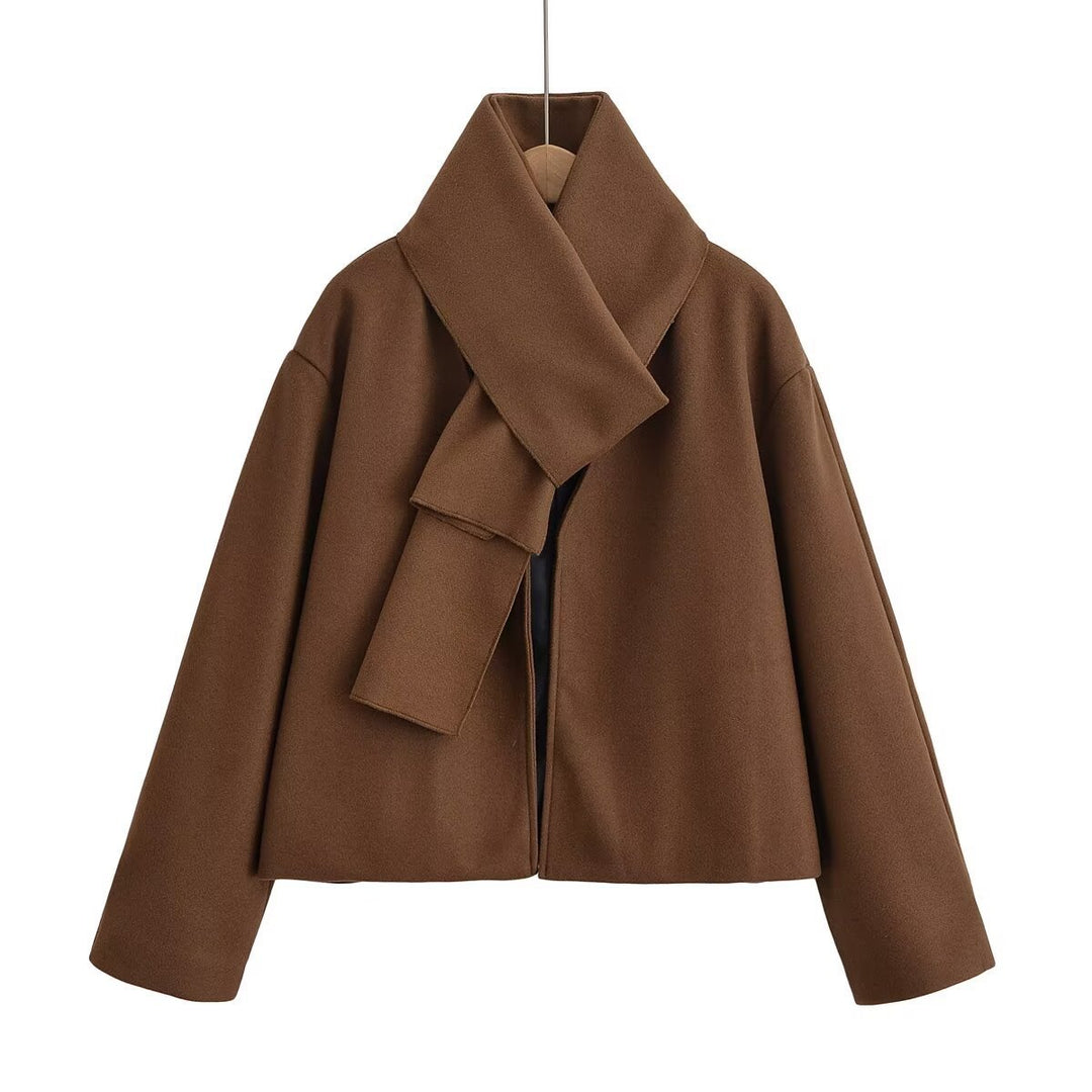 Ladies elegant transitional jacket with fashionable collar Lune London