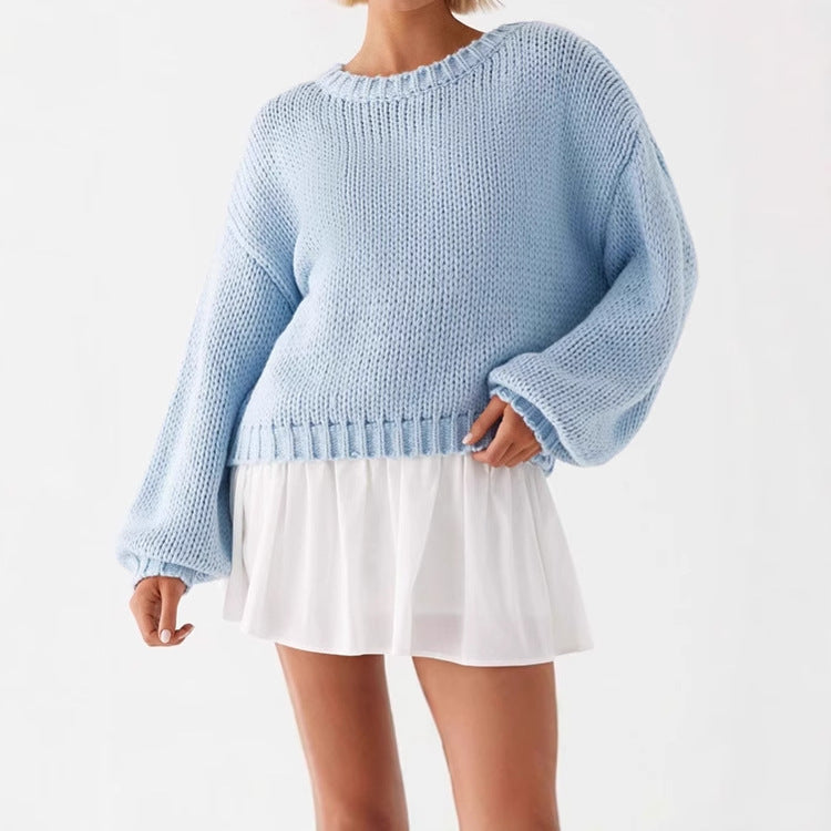 Ladies Comfortable and Stylish Oversized Sweater with Structured Knit Lune London