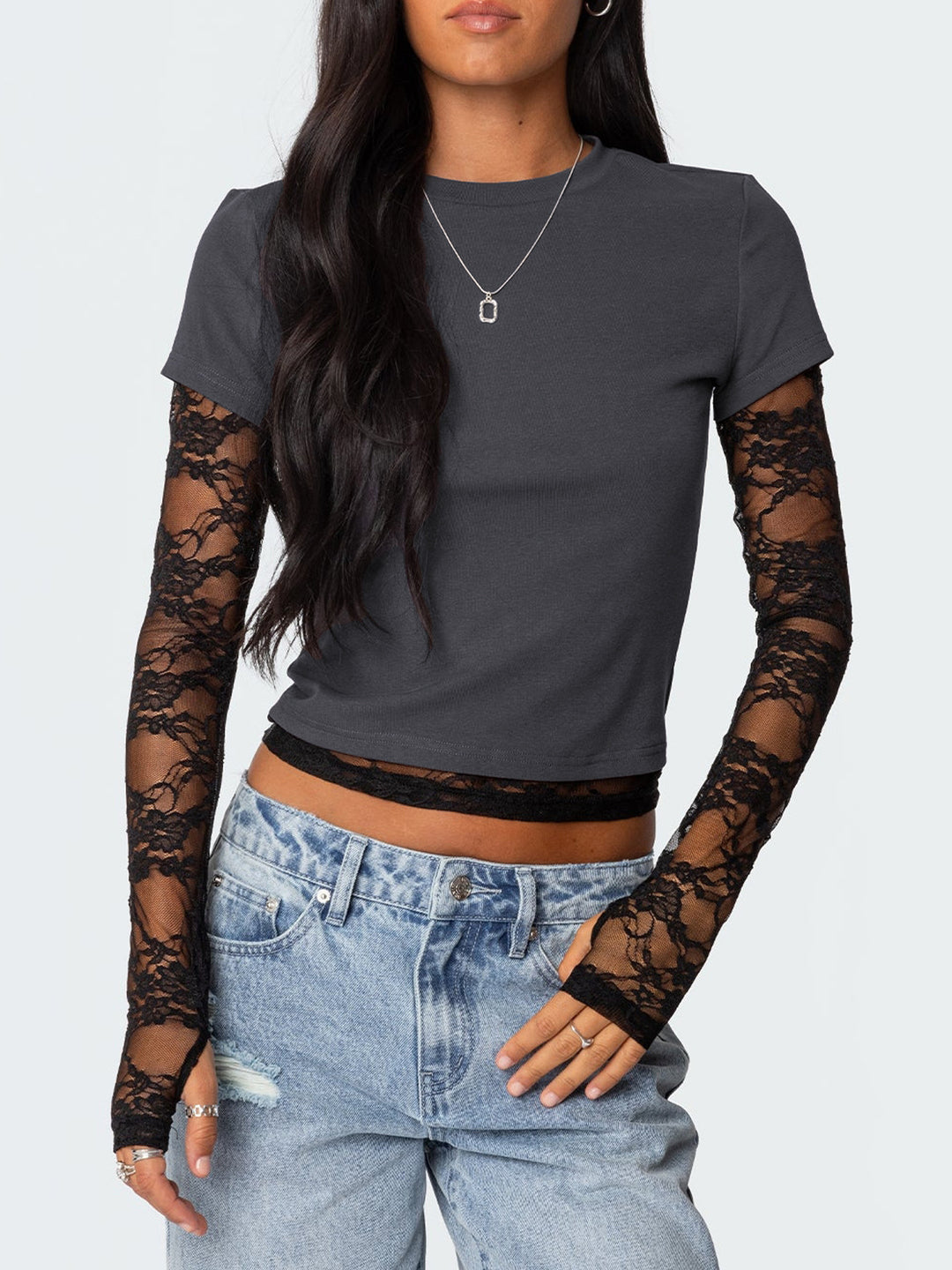 Lune London Lace Sleeve Women’s Top