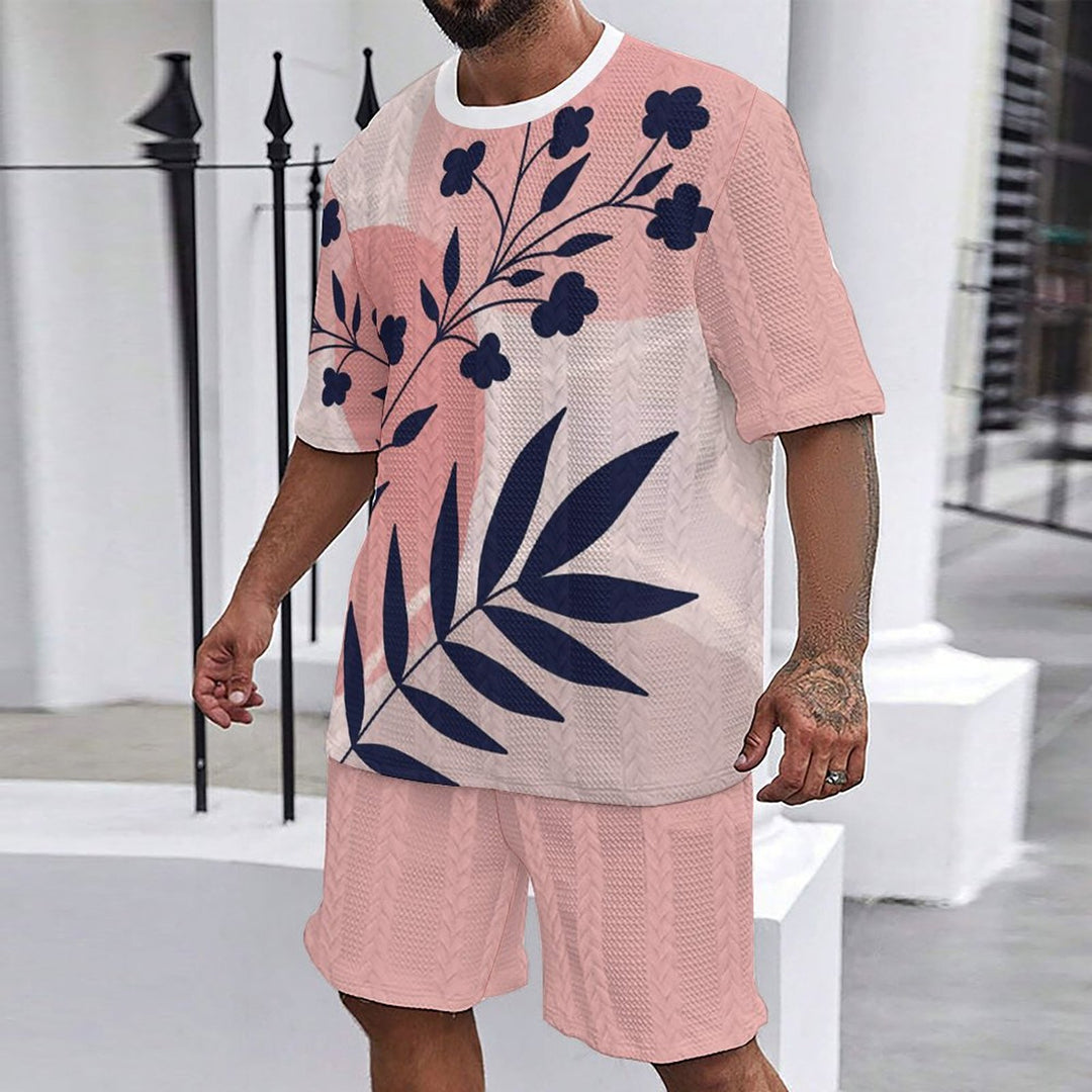 Casual men's set with floral print Lune London