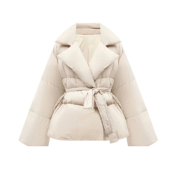 Veste matelassée moderne pour femmes avec ceinture à la taille Chic & Stil