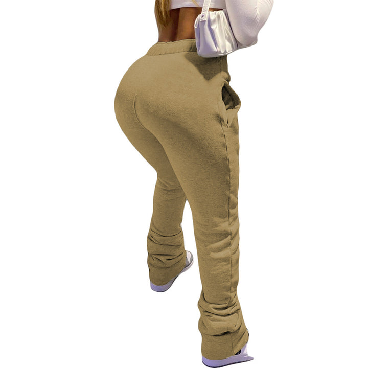 Casual jogging pants for women with an elastic waistband and side pockets Lune London