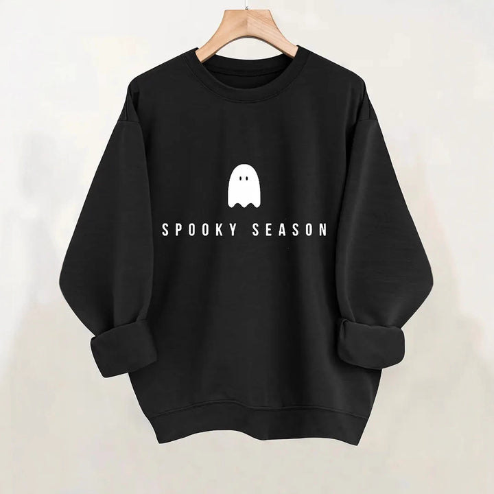 Sweatshirt pour femmes avec motif de fantôme amusant et coupe large Chic & Stil