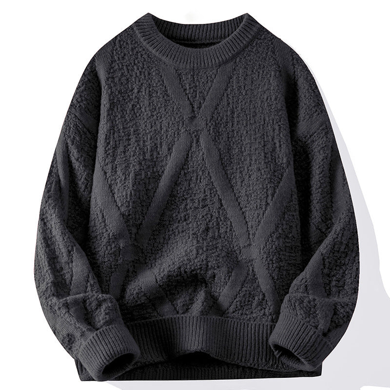 Ladies Knit Sweater with Pattern and Textured Surface Lune London