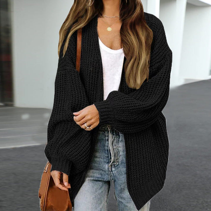 Lune London | Women's Oversized Cardigan with Deep Cut