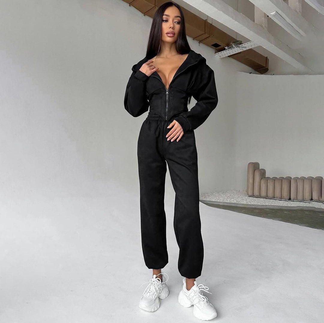 Women casual chic sweatshirt set