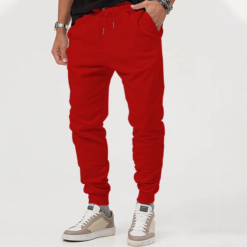 Men's sporty leisure pants with elastic waistband and practical side pockets Lune London
