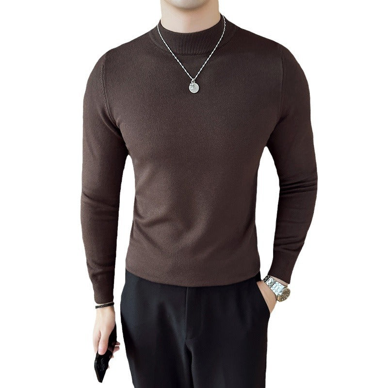 Trendy men's sweater with high collar and elegant cut Lune London