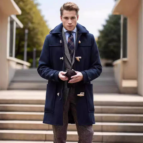 Elegant duffle coat for men with classic design Lune London
