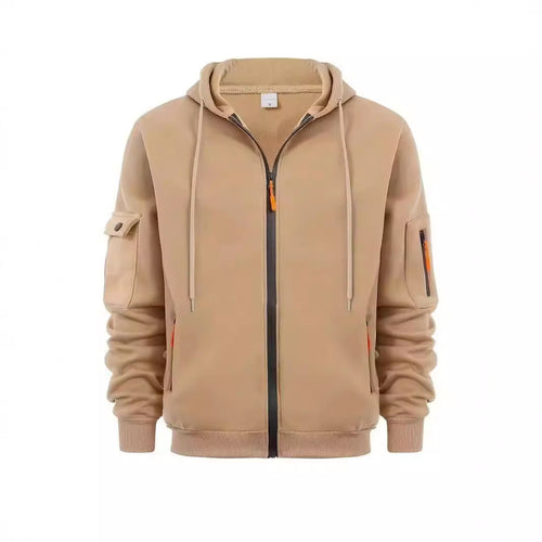 Men's functional hoodie jacket with practical zip pockets Lune London