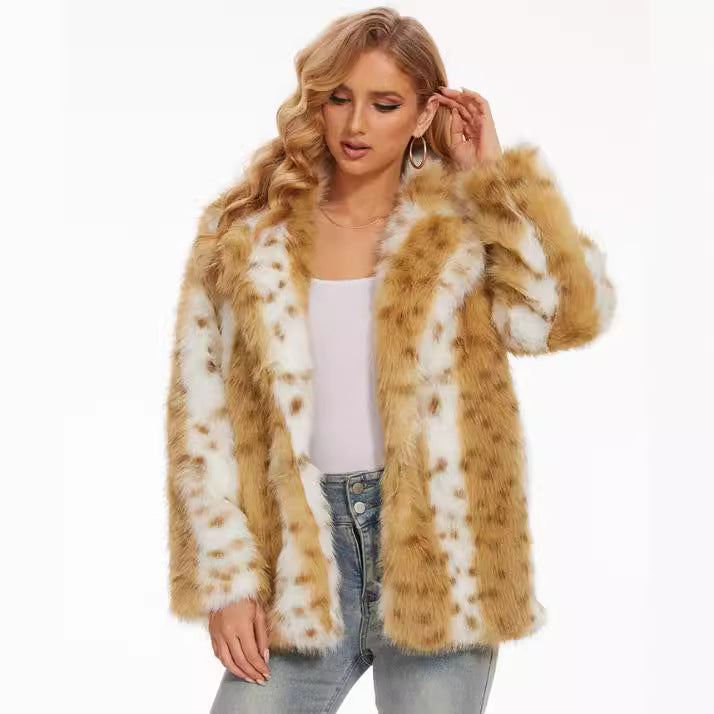 Ladies Fuzzy Oversized Jacket Lune London