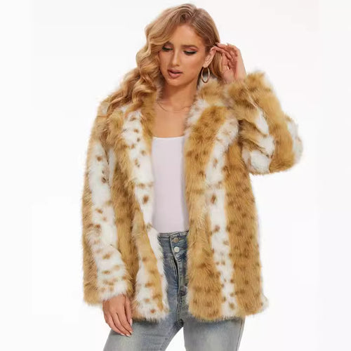 Ladies Fuzzy Oversized Jacket Lune London