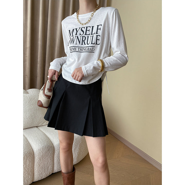 Women's Casual Long Sleeve Shirt with Eye-catching Graphic Print Chic & Stil
