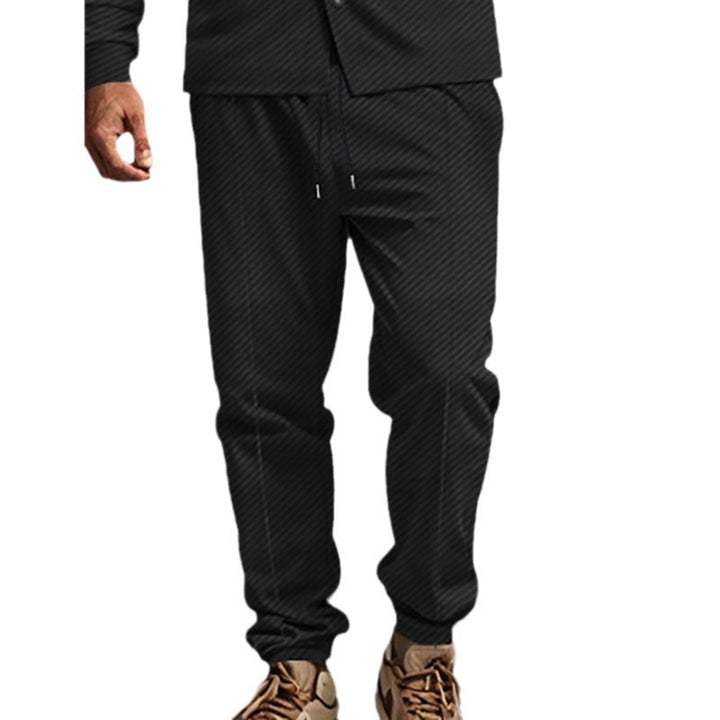 Men's branded jogger pants with elastic waistband and practical side pockets Lune London
