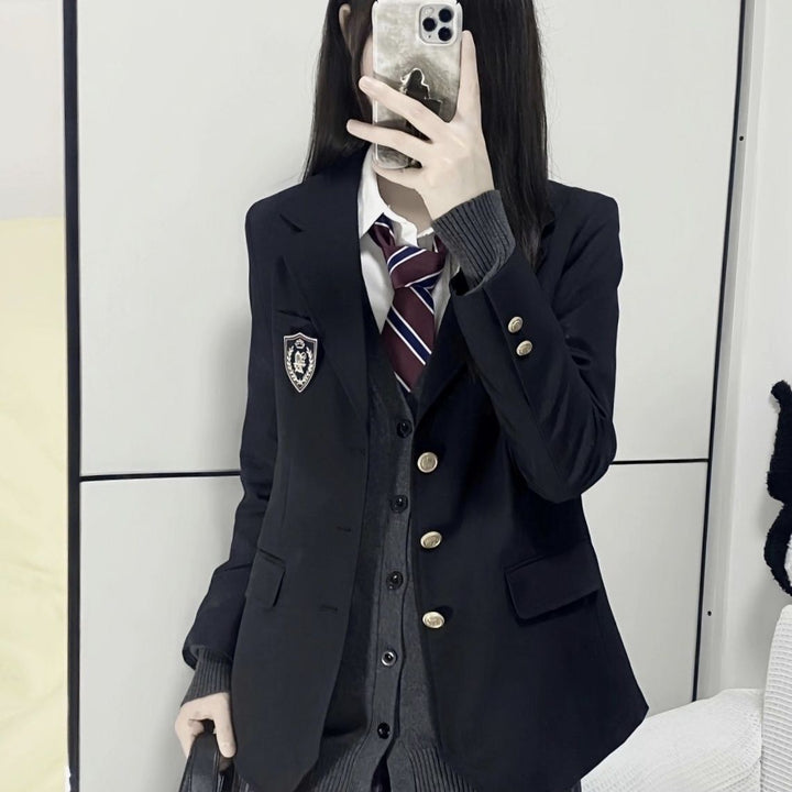 Blazer d'uniforme scolaire à la mode pour femmes Chic & Stil