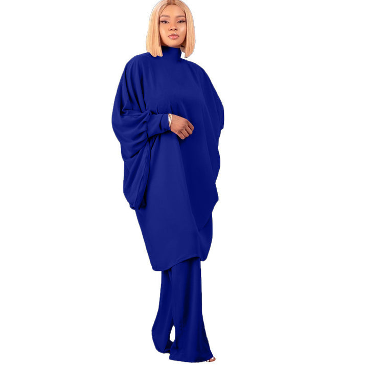 Lune London oversized set with high collar and wide sleeves for women