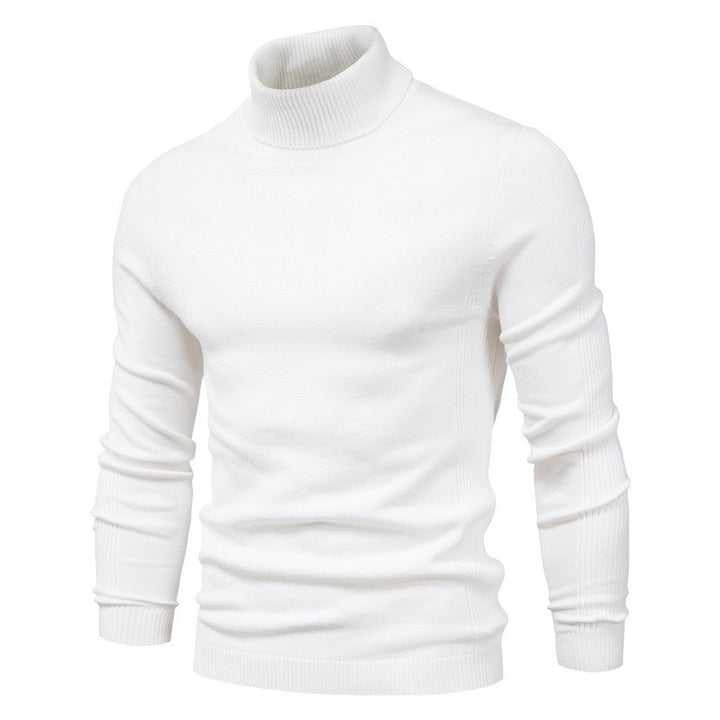Trendy turtleneck sweater for men in fine merino wool Lune London