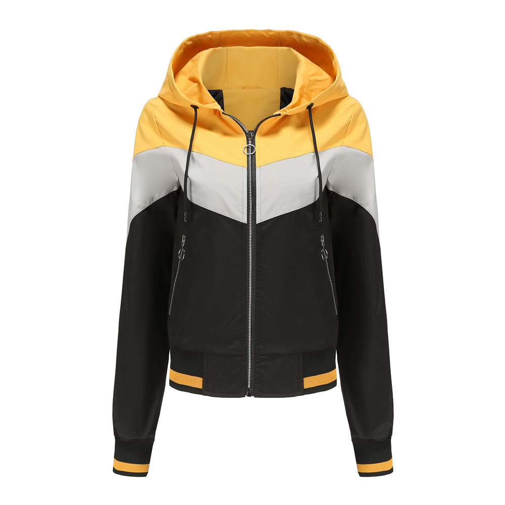 Windbreaker jacket for women with practical zip pockets Lune London