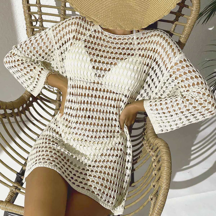 Lune London 1750920298 Women's Crochet Beach Tunic