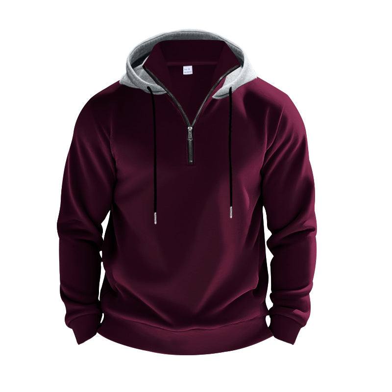 Men's hoodie with modern zipper and stylish cut Lune London