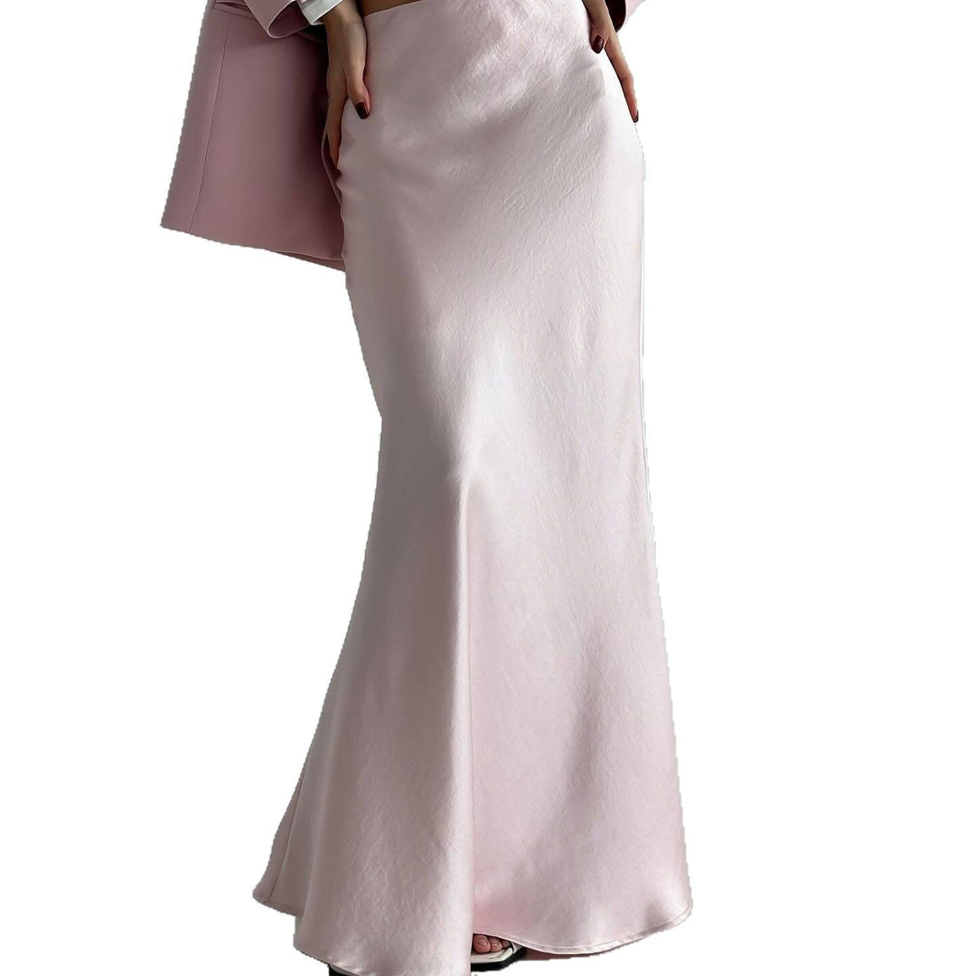 Elegant maxi skirt for women in silk blend with a flattering cut