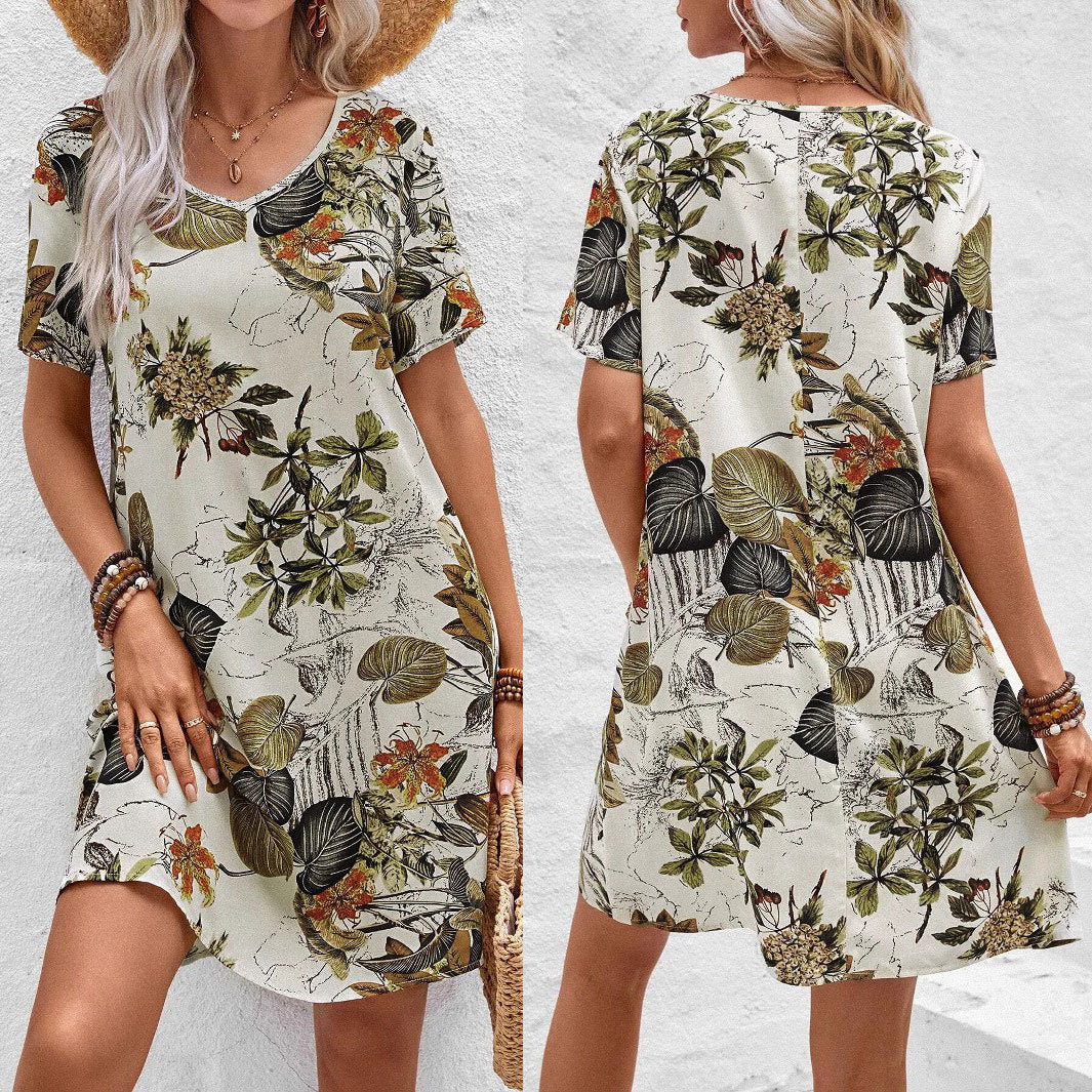 Lune London Floral Print Casual Dress for Women