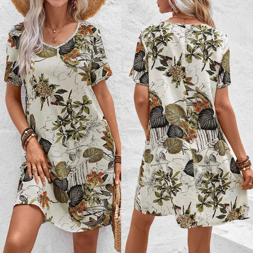 Lune London Floral Print Casual Dress for Women