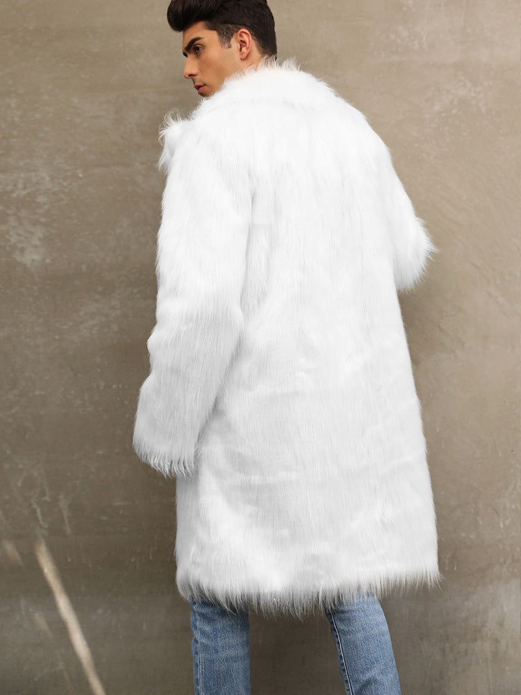 Luxurious faux fur coat for men Lune London