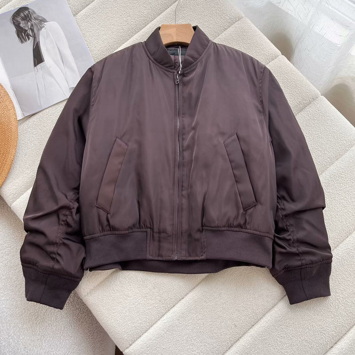 Veste bomber sportives pour femmes avec col montant et poches latérales confortables Chic & Stil