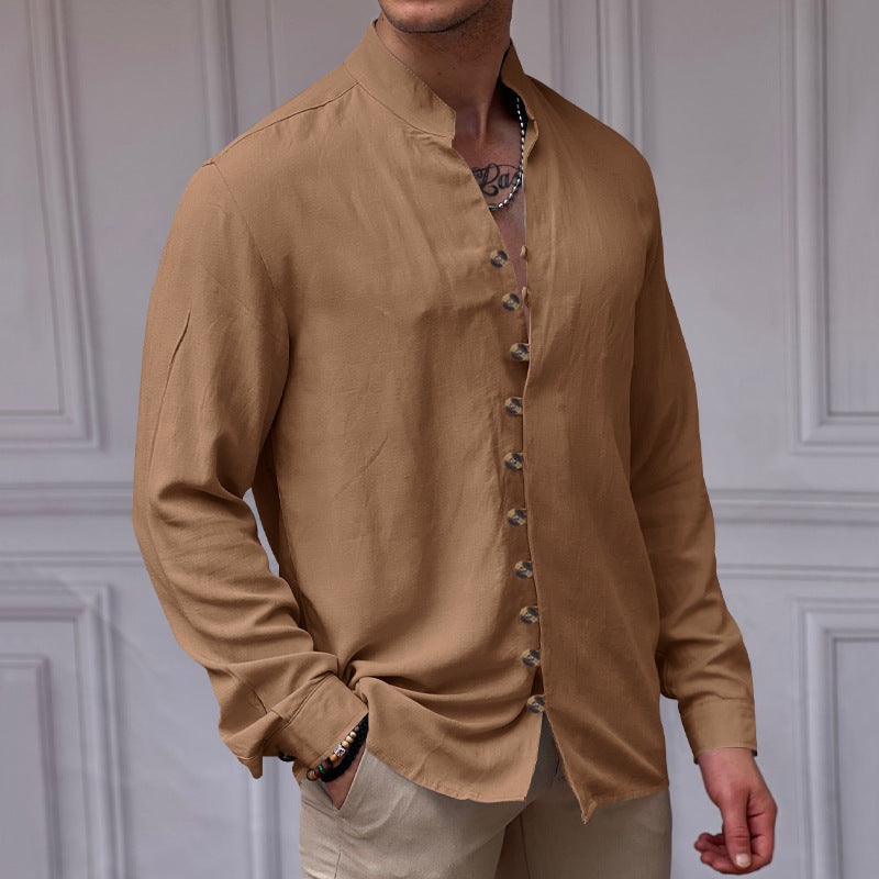 Chic long sleeve shirt for men with button details Lune London
