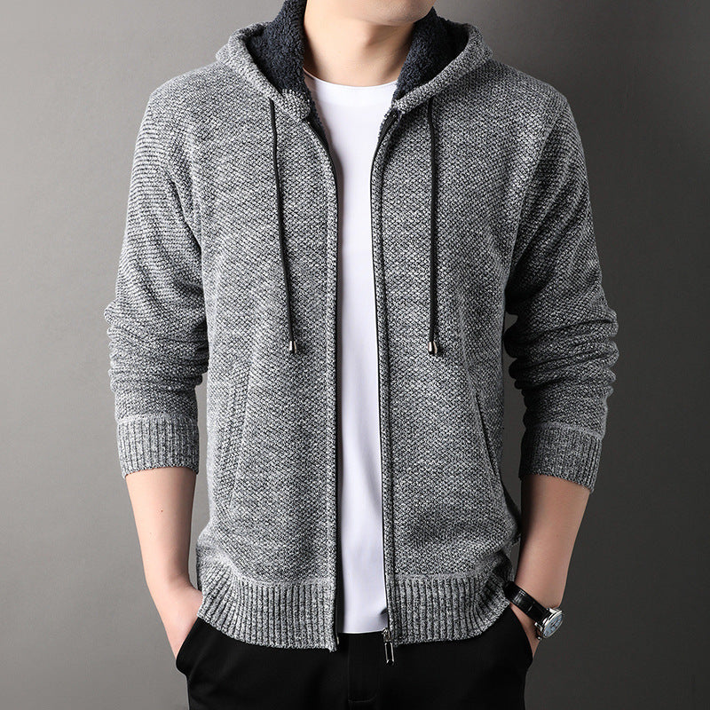 Men's Fashionable Cardigan with Hood and Soft Padded Lining Lune London